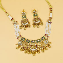Round Neck Antique Necklace Set 18217-68