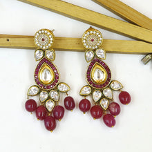Ruby Polki Pendant Set 14517-1785