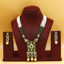 Medium Size Polki Pendant Set 10974-21