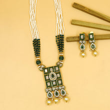 Medium Size Polki Pendant Set 10974-21