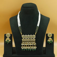 Green Polki Pendant Set 14548-1637