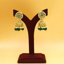 Green Polki Pendant Set 14548-1637