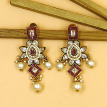 Ruby Polki Pendant Set