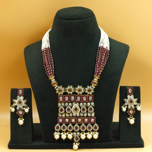 Ruby Polki Pendant Set