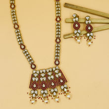Ruby Polki Necklace Set 11543-7649