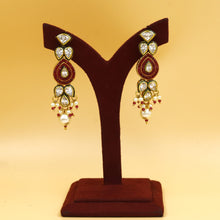 Ruby Polki Necklace Set 11543-7649