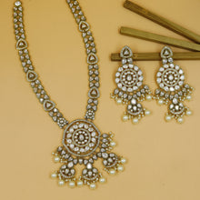 Long Neck Polki Necklace Set 5760-21