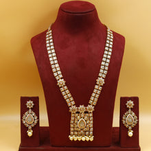 Polki Long Necklace Set 17471-4645