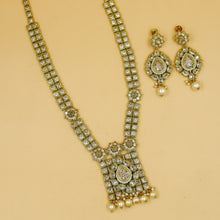 Polki Long Necklace Set 17471-4645