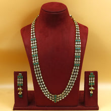 Green Polki Necklace Set  13760-0831
