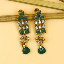 Green Polki Necklace Set  13760-0831