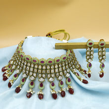 Choker Polki Necklace Set 11063-21