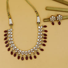 Round Neck Kundan Necklace Set 12212-28