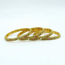 Antique Gold Finish Bangles/Kada 12063-28