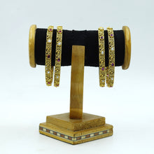 Antique Gold Finish Bangles/Kada 12063-28