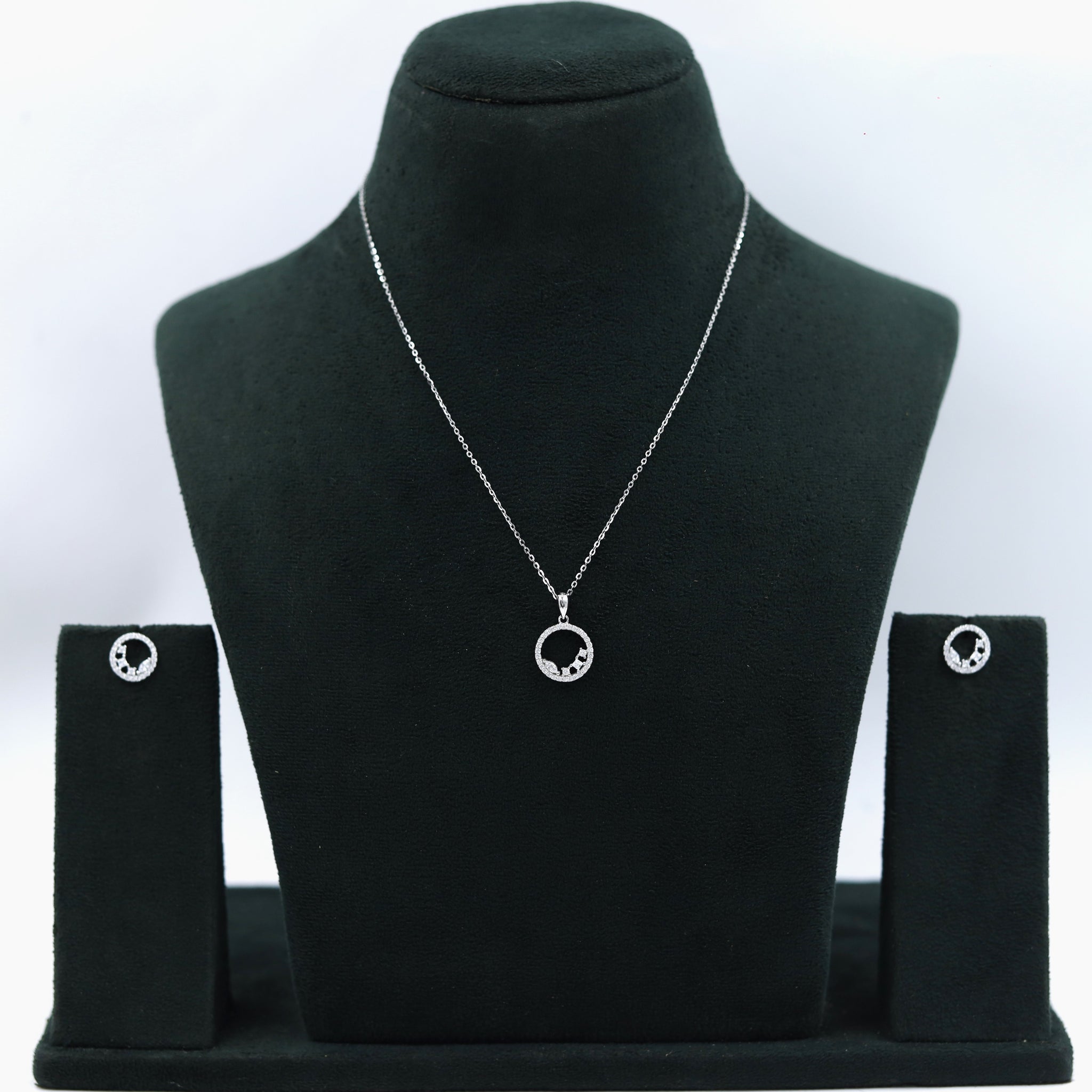 Pure 925 Hallmarked Pendant Set 8011-22