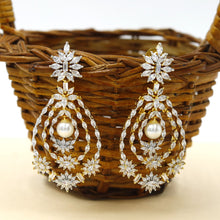 Danglers Zircon/AD Earring 17401-34