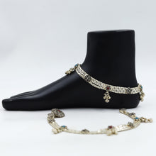 Ruby Green Silver Payal 6051-1117