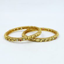 Antique Gold Finish Bangles/Kada 12053-28