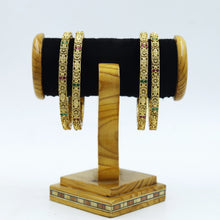 Antique Gold Finish Bangles/Kada 12054-28