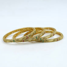 Antique Gold Finish Bangles/Kada 12054-28