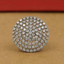 Zircon/AD Cocktail Adjustable Ring 1480-02