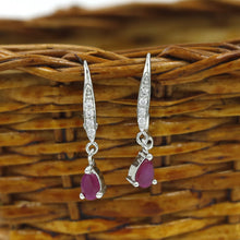 Ruby Zircon/AD Earring 2165-6230