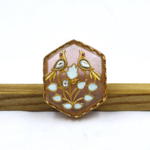 Sabyasachi Inspired Moissanite Kundan Ring 16828-87
