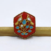 Sabyasachi Inspired Moissanite Kundan Ring 16828-87