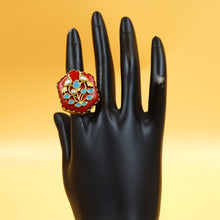 Sabyasachi Inspired Moissanite Kundan Ring 16828-87