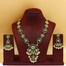 Sabyasachi Inspired Kundan Necklace Set 18119-87