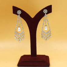 Danglers Pearl Zircon/AD Earring 19133-31