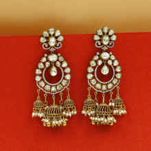 Moissanite Danglers Kundan Earring 19119-87