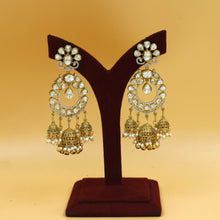 Moissanite Danglers Kundan Earring 19119-87