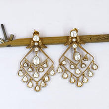 Moissanite Danglers Kundan Earring 19116-87