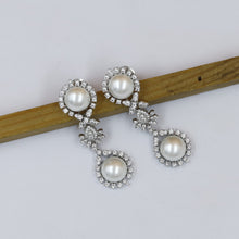 Light Pearl Zircon/AD Earring 19131-31