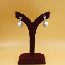 Light Pearl Zircon/AD Earring 19126-31
