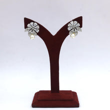 Light Pearl Zircon/AD Earring 19128-31