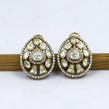 Moissanite Tops/Studs Kundan Earring 19110-87