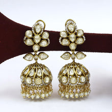 Moissanite Jhumki Kundan Earring 19118-87