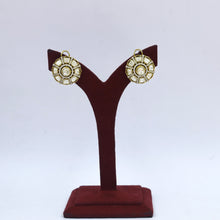 Moissanite Tops/Studs Kundan Earring 19111-87