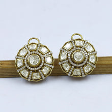 Moissanite Tops/Studs Kundan Earring 19111-87