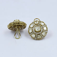 Moissanite Tops/Studs Kundan Earring 19111-87