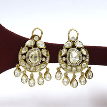 Moissanite Light Kundan Earring 19115-87