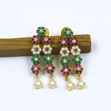 Round Neck Jadau Necklace Set 19224-48