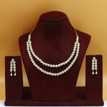 Round Neck Jadau Necklace Set 19224-48