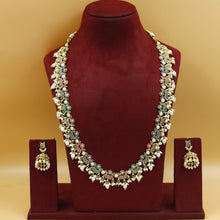 Long Neck Jadau Necklace Set 19231-48