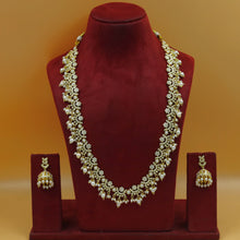 Long Neck Jadau Necklace Set 19231-48