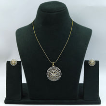 Medium Size Zircon/AD Pendant Set 17477-31