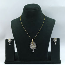 Medium Size Zircon/AD Pendant Set 17475-31
